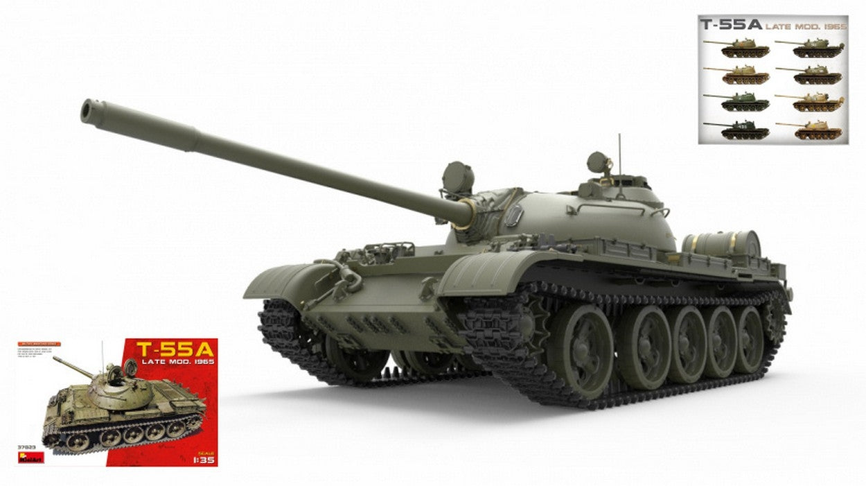 KIT TO ASSEMBLE IN SCALE COMPATIBLE WITH T-55A LATE MOD.1965 KIT 1:35 MINIART MIN37023