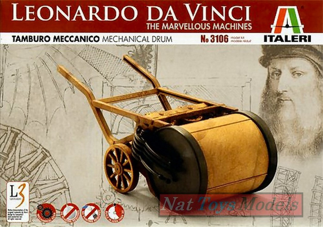 KIT TO BE ASSEMBLED IN SCALE COMPATIBLE WITH LEONARDO DA VINCI ITALERI IT3106 AUTOMATIC DRUM