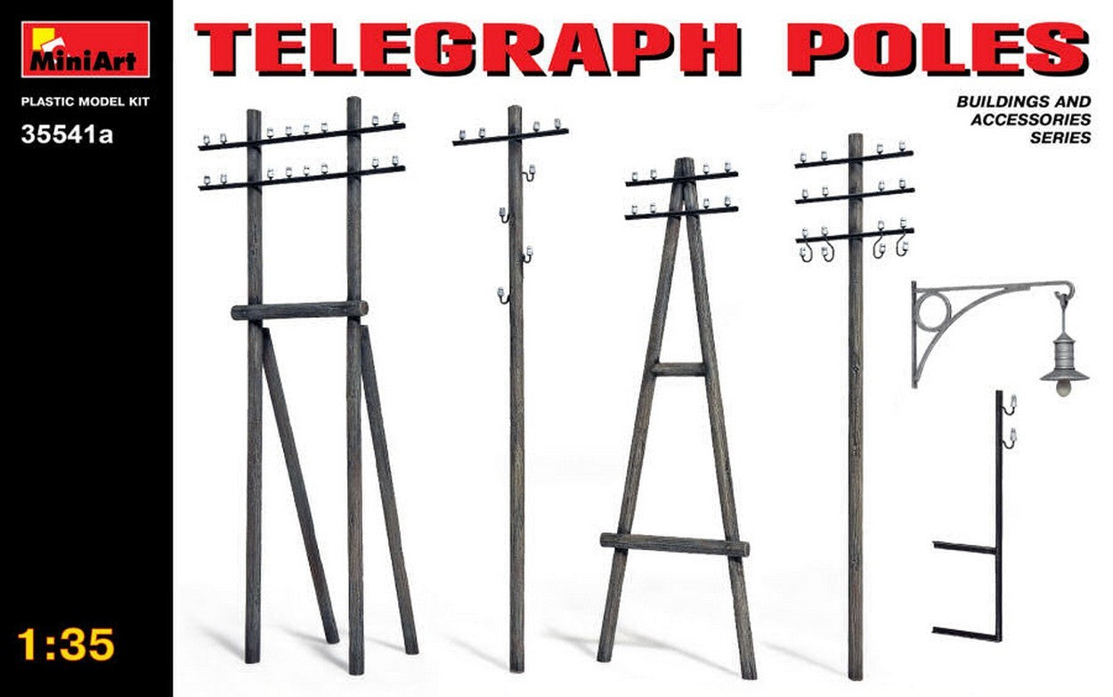 KIT DA MONTARE IN SCALA COMPATIBILE CON TELEGRAPH POLES KIT 1:35 MINIART MIN35541A