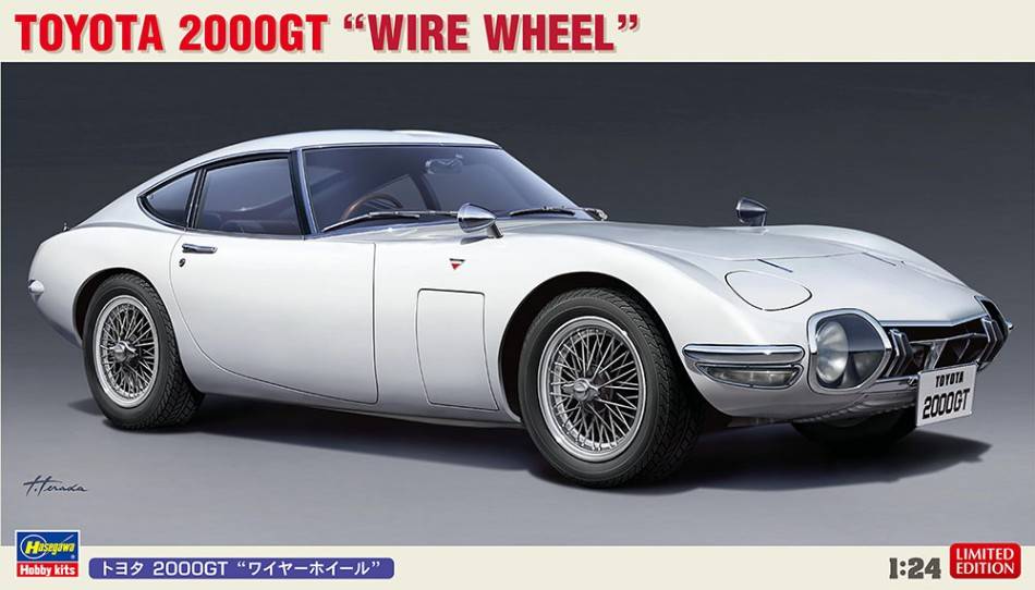 KIT DE MONTAGE À L'ÉCHELLE COMPATIBLE AVEC KIT TOYOTA 2000GT DRAHT-RAD 1:24 HASEGAWA HA20617