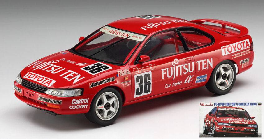 KIT DA MONTARE IN SCALA COMPATIBILE CON TOYOTA COROLLA AE101 JAPAN TOURING CAR CHAMPIONSHIP KIT 1:24 HASEGAWA HA20302