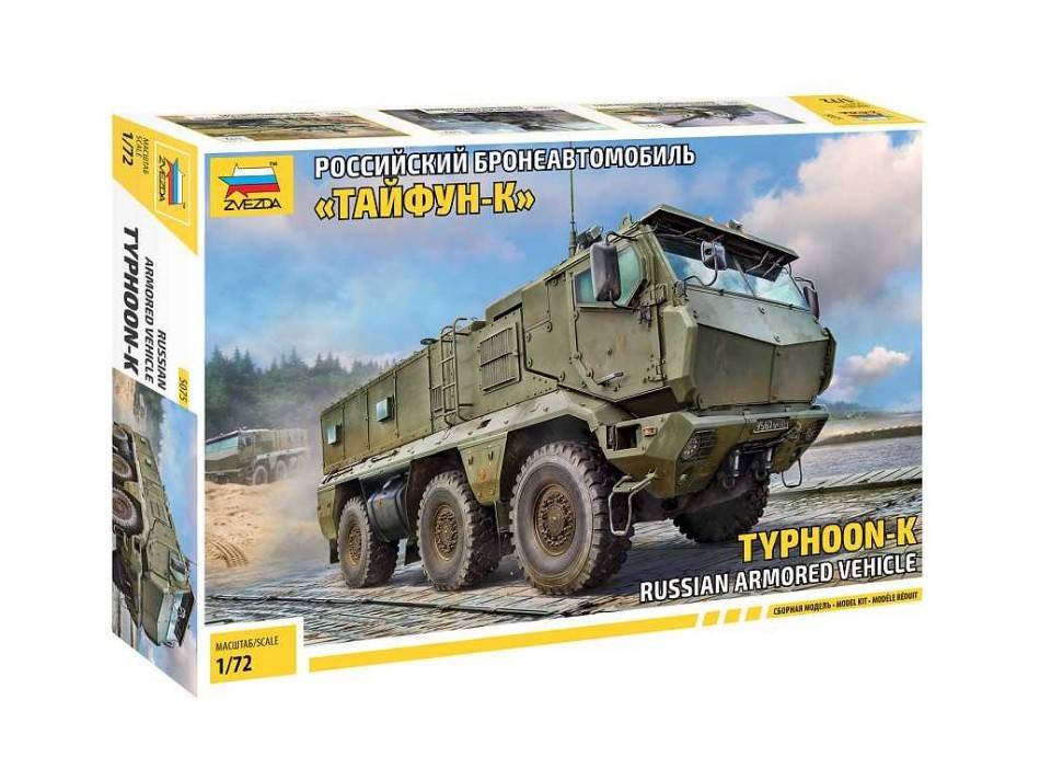 KIT DE MONTAGE À L'ÉCHELLE COMPATIBLE AVEC LE KIT DE VÉHICULE BLINDÉ RUSSE TYPHOON-K 1:35 ZVEZDA Z5075