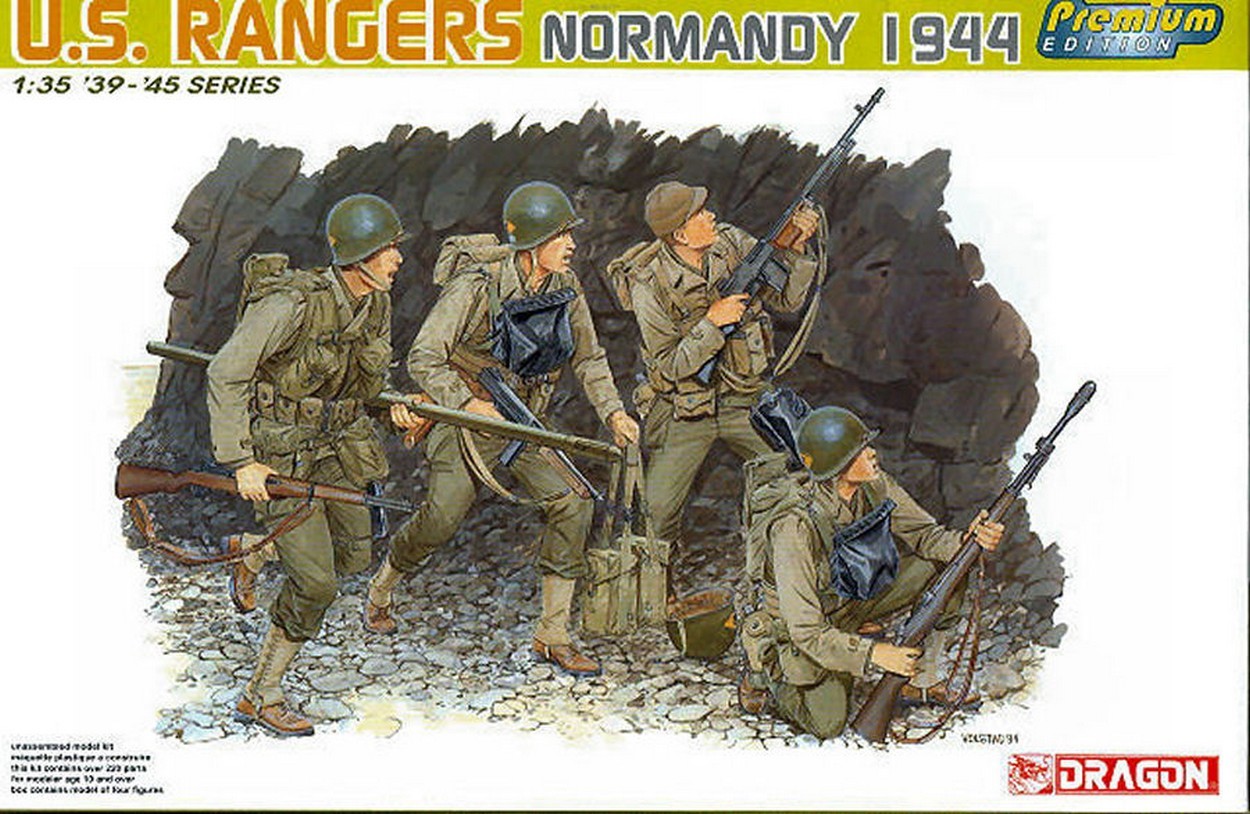 KIT DA MONTARE IN SCALA COMPATIBILE CON U.S. RANGERS (NORMANDY 1944) KIT 1:35 DRAGON D6021