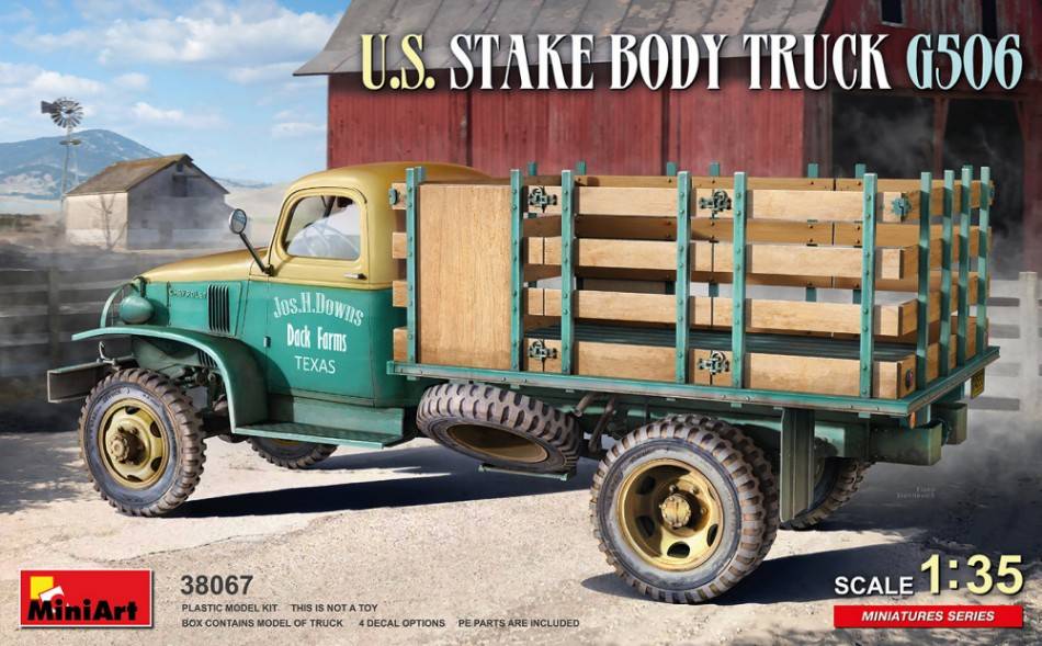 KIT DA MONTARE IN SCALA COMPATIBILE CON U.S. STAKE BODY TRUCK G506 KIT 1:35 MINIART MIN38067
