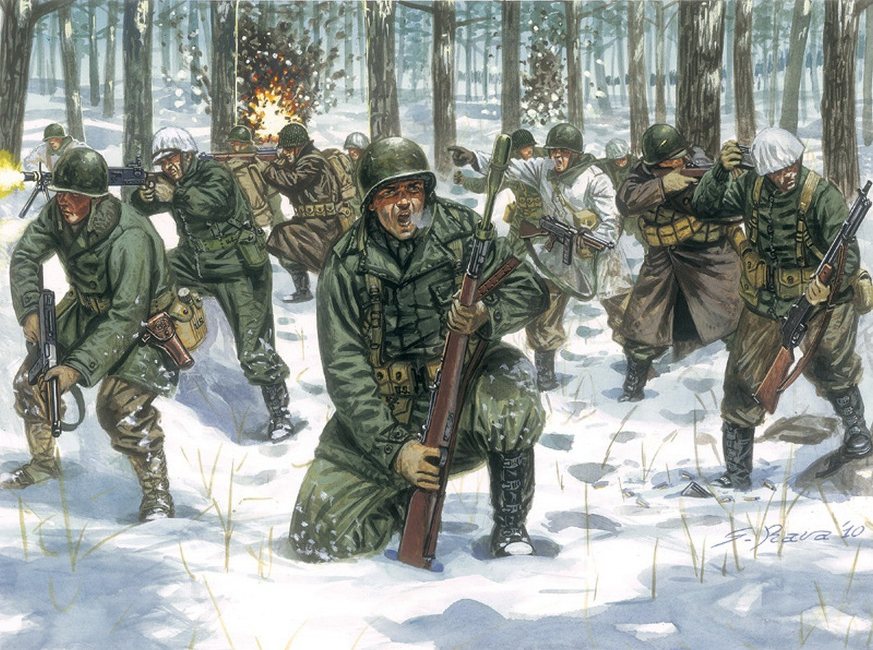 KIT À ASSEMBLER À L'ÉCHELLE COMPATIBLE AVEC KIT UNIFORME D'HIVER USINFANTRY 1:72 ITALERI IT6133