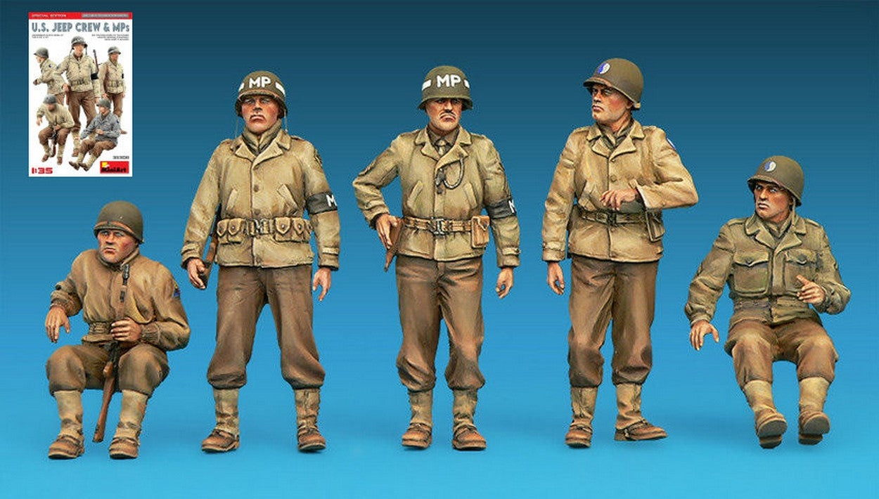 KIT DA MONTARE IN SCALA COMPATIBILE CON U.S.JEEP CREW & MPs SPECIAL EDITION KIT 1:35 MINIART MIN35308