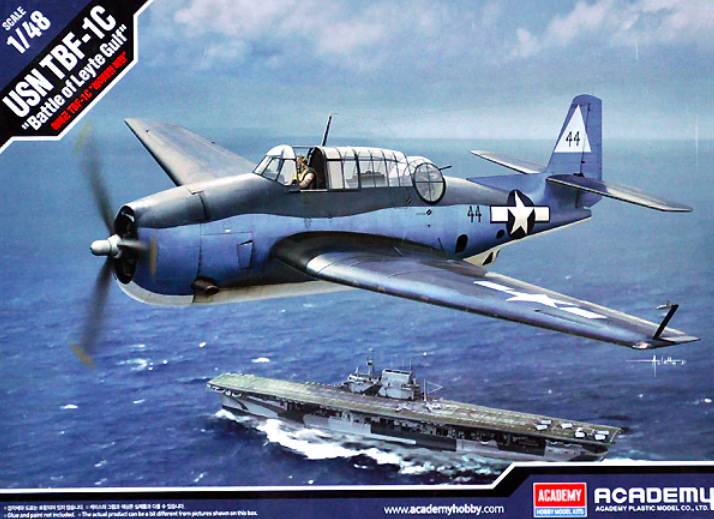 KIT DA MONTARE IN SCALA COMPATIBILE CON USN TBF-1C BATTLE OF LEYTE GULF KIT 1:48 ACADEMY ACD12340
