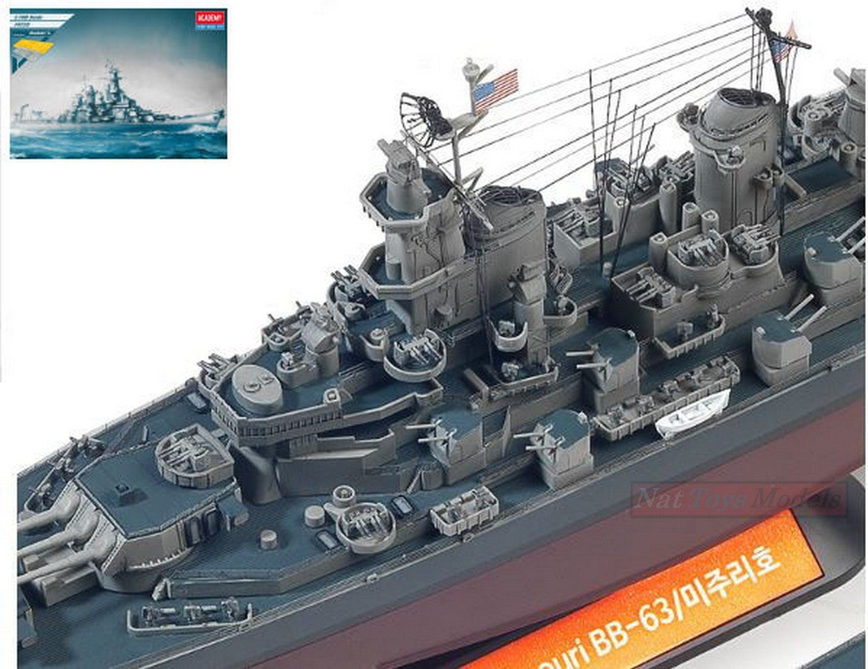 SCALE ASSEMBLY KIT COMPATIBLE WITH USS MISSOURI (02.09.1945 JAPAN SURRENDER) KIT 1:700 ACADEMY ACD14223