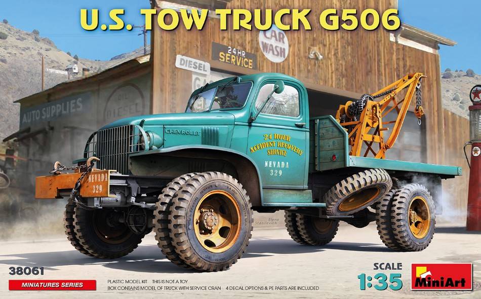 KIT DA MONTARE IN SCALA COMPATIBILE CON U.S.TOW TRUCK G506 KIT 1:35 MINIART MIN38061