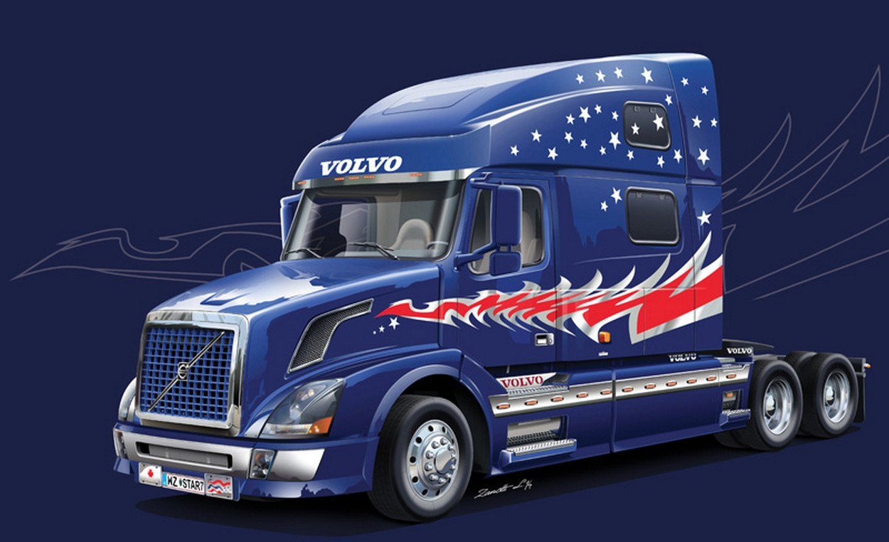 KIT DA MONTARE IN SCALA COMPATIBILE CON VOLVO VN 780 KIT 1:24 ITALERI IT3892