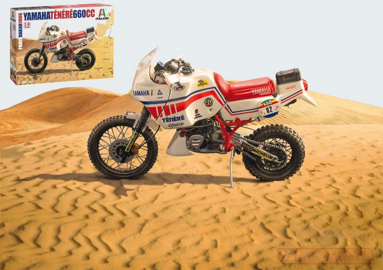 KIT DE MONTAGE À L'ÉCHELLE COMPATIBLE AVEC YAMAHA TENERE 660 CC 1986 1:9 KIT ITALERI IT4642