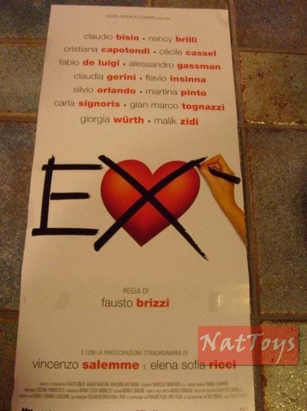 EX Film Poster with Vincenzo Salemme Elena Sofia Ricci Original Poster