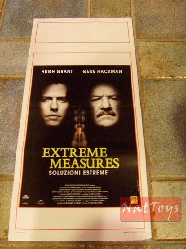 EXTREME MEASURES Film Poster with Hugh Grant and Gene Hackman Original Poster