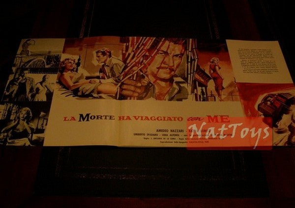 Film Poster PHOTO BAG DEATH TRAVELED WITH ME 1957 Original Poster