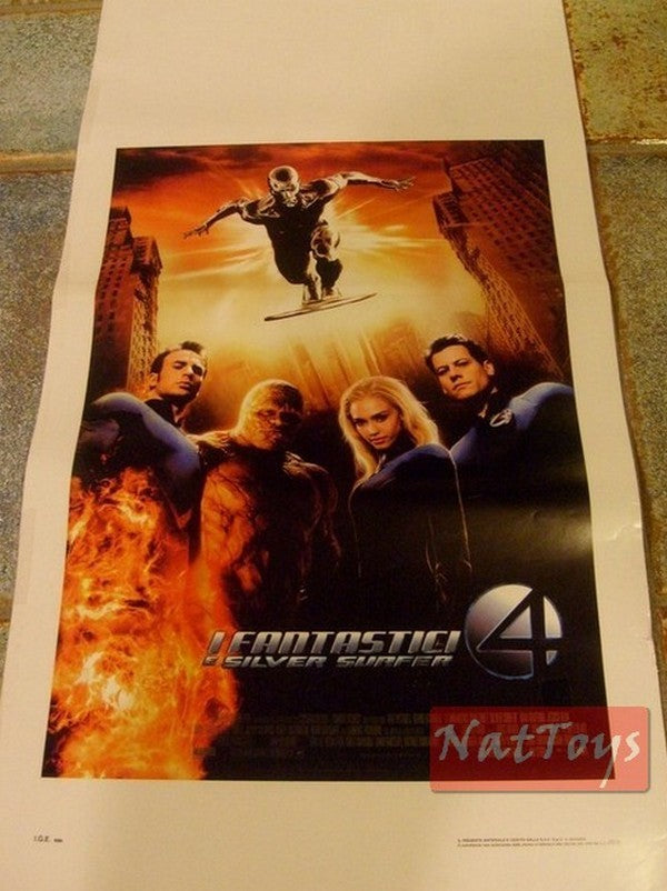 Film Poster FANTASTIC 4 AND THE SILVER SURFER Original Cinema Poster