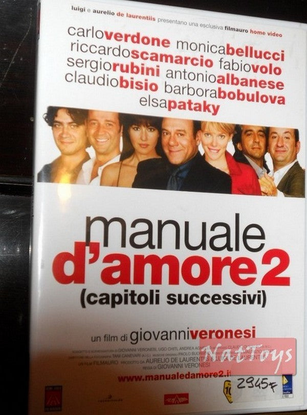 MANUAL OF LOVE 2 C. Verdone R. Scamarcio M. Bellucci Film DVD Original Video