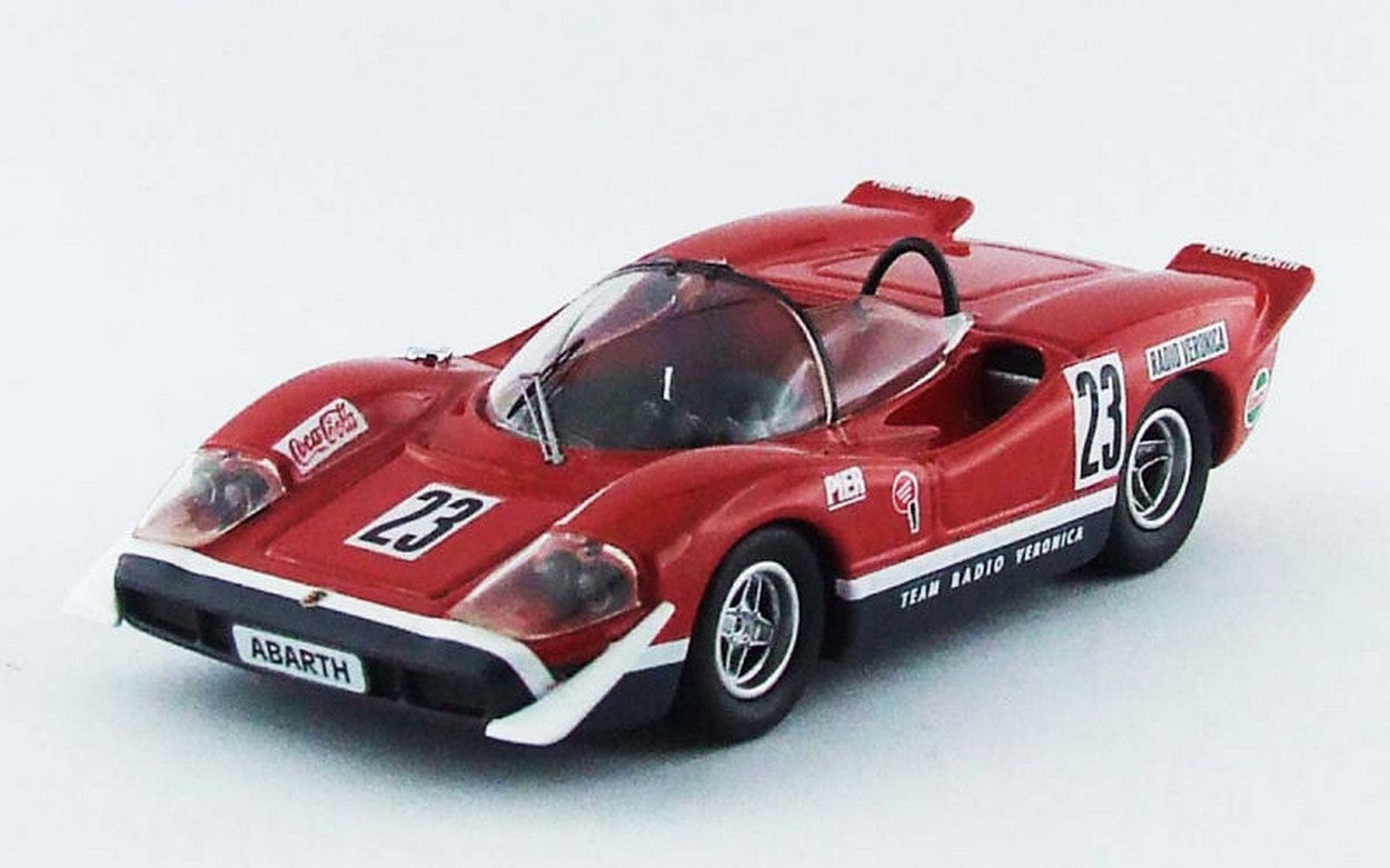 MODELLINO IN SCALA COMPATIBILE CON ABARTH 2000 S N.23 14th SILVERSTONE 1969 ED SWART 1:43 BEST MODEL BT9568