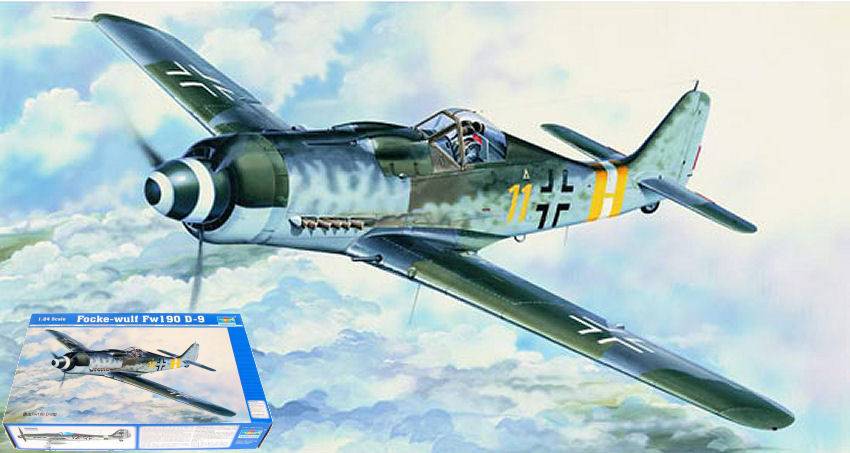 MODÈLE RÉDUIT COMPATIBLE AVEC L'AVION FOCKE WULF TRUMPETER TP2411 DIE CAST