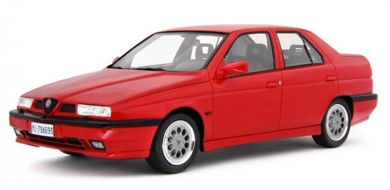 MODELLINO IN SCALA COMPATIBILE CON ALFA ROMEO 155 2.0I TURBO 16V Q4 1992 RED 1:18 LAUDO RACING LM139A