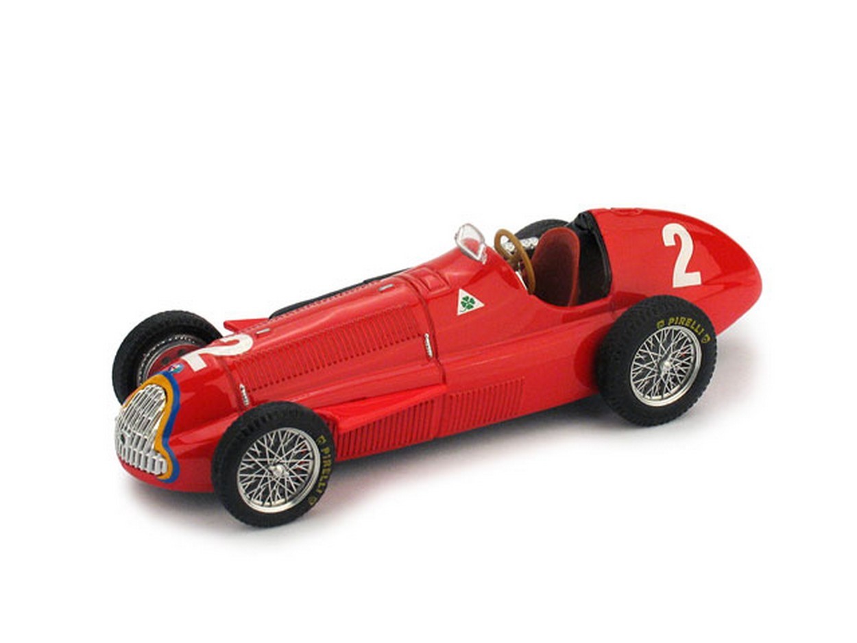 MODELLINO IN SCALA COMPATIBILE CON ALFA ROMEO 159 J.M.FANGIO 1951 N.2 BELGIUM GP WORLD CHAMPION 1:43 BRUMM BM0043