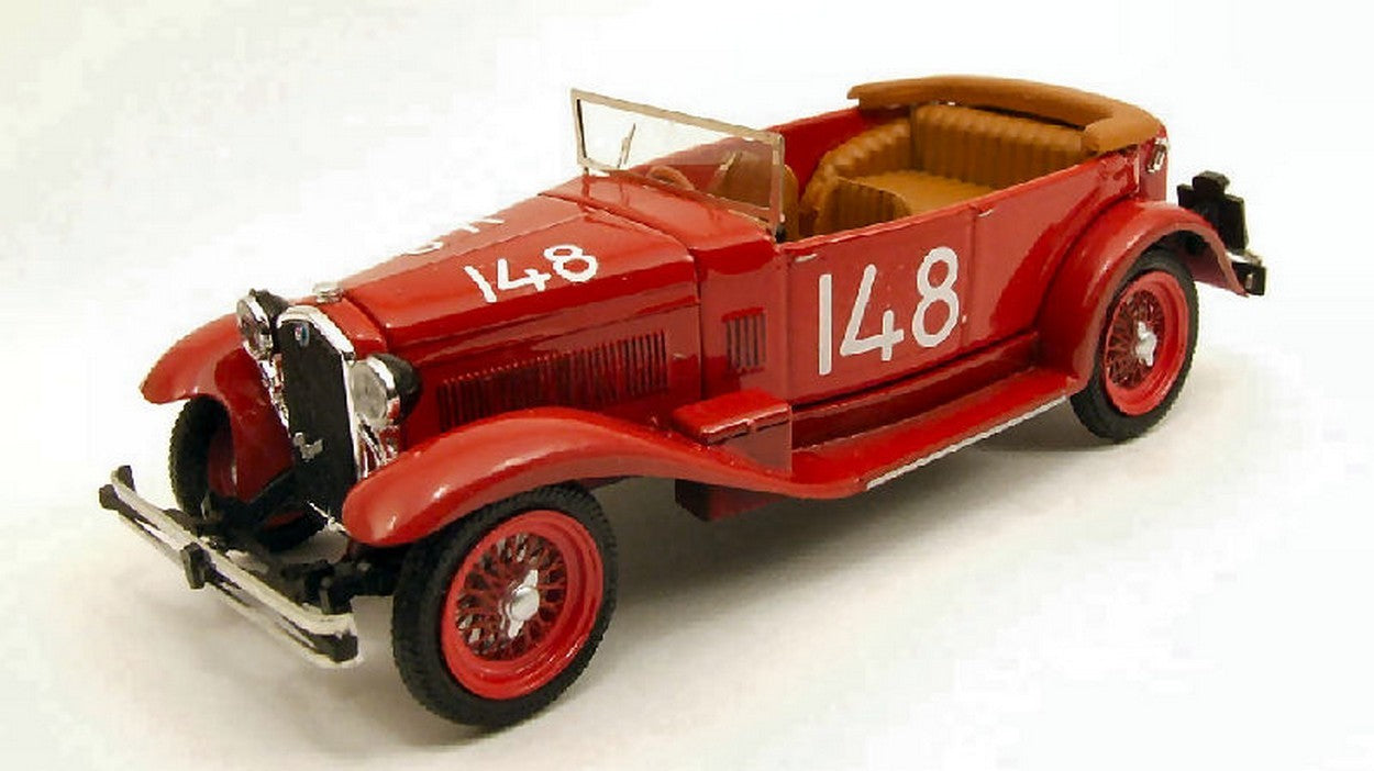 MODELLINO IN SCALA COMPATIBILE CON ALFA ROMEO 1750 TORPEDO N.148 MILLE MIGLIA 1931 BRAMBILLA-CASELLA 1:43 RIO RI4243