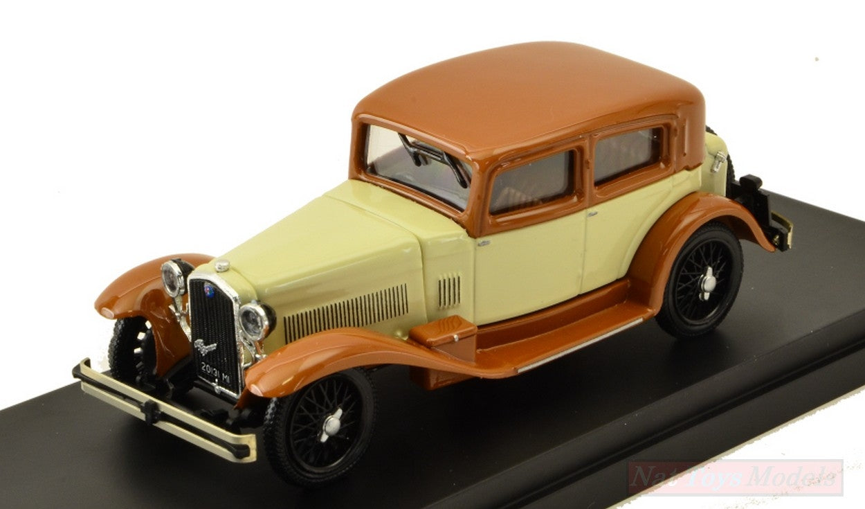 MODELE REDUIT COMPATIBLE AVEC ALFA ROMEO 6C 1750 BERLINA 1932 BEIGE/MARRON 1:43 RIO RI4604