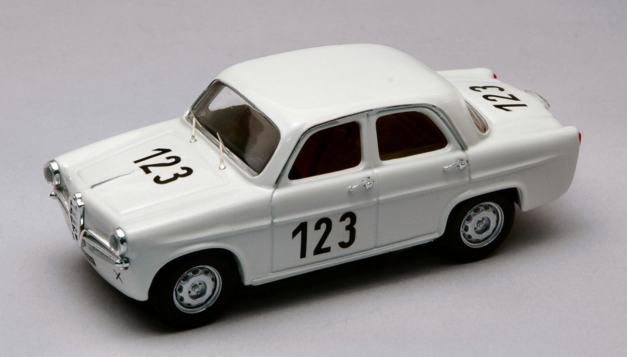 MODELLINO IN SCALA COMPATIBILE CON ALFA ROMEO GIULIETTA N.123 WIEN 1962 J.RINDT 1:43 RIO RI4196