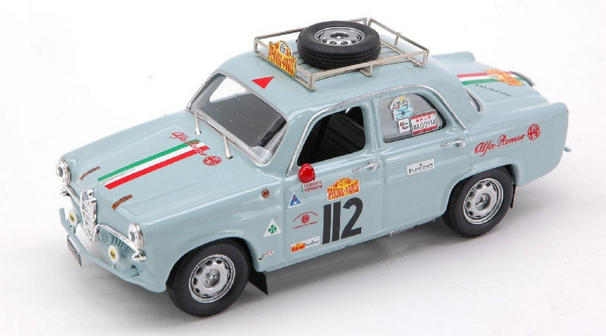 MODELLINO IN SCALA COMPATIBILE CON ALFA ROMEO GIULIETTA PEKIN-PARIS 1907-2007 R.CHIODI-M.D.ESPOSTI 1:43 RIO RI4213