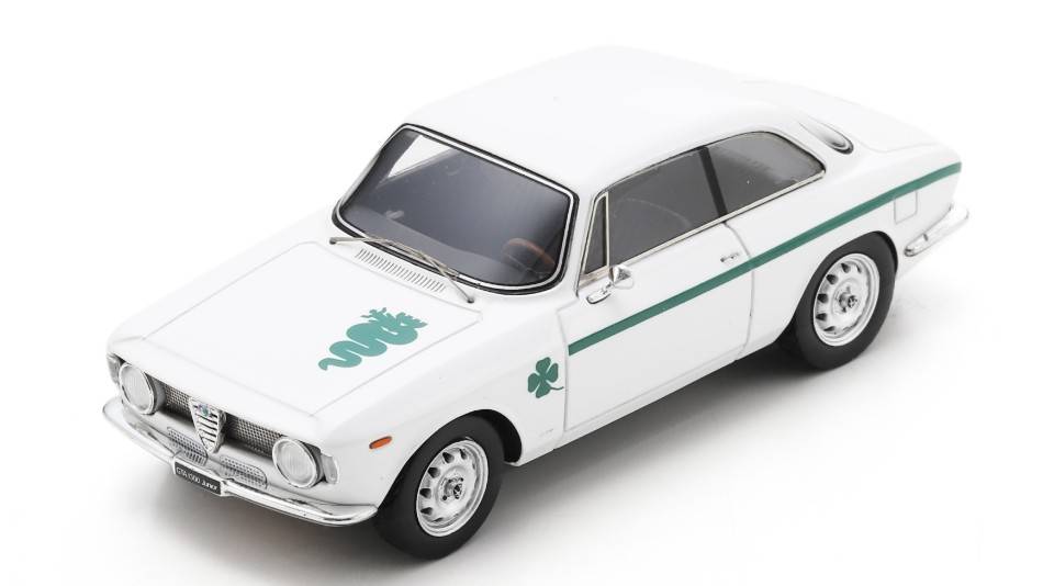 MODELLINO IN SCALA COMPATIBILE CON ALFA ROMEO GTA 1965 WHITE 1:43 SCHUCO SH450934100