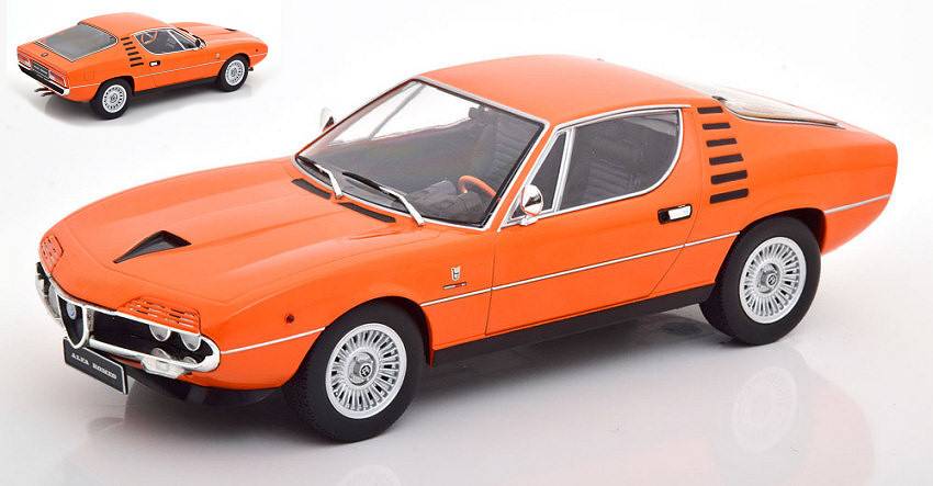 SCALE MODEL COMPATIBLE WITH ALFA ROMEO MONTREAL 1970 ORANGE 1:18 KK SCALE KKDC180383