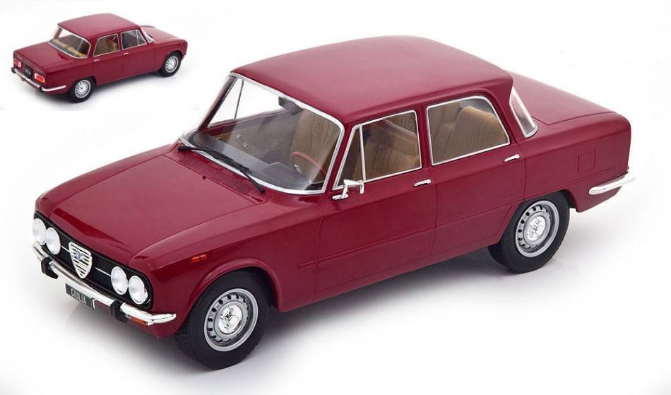 MODELLINO IN SCALA COMPATIBILE CON ALFA ROMEO NUOVA GIULIA SUPER DARK RED 1:18 MODELCARGROUP MCG18308