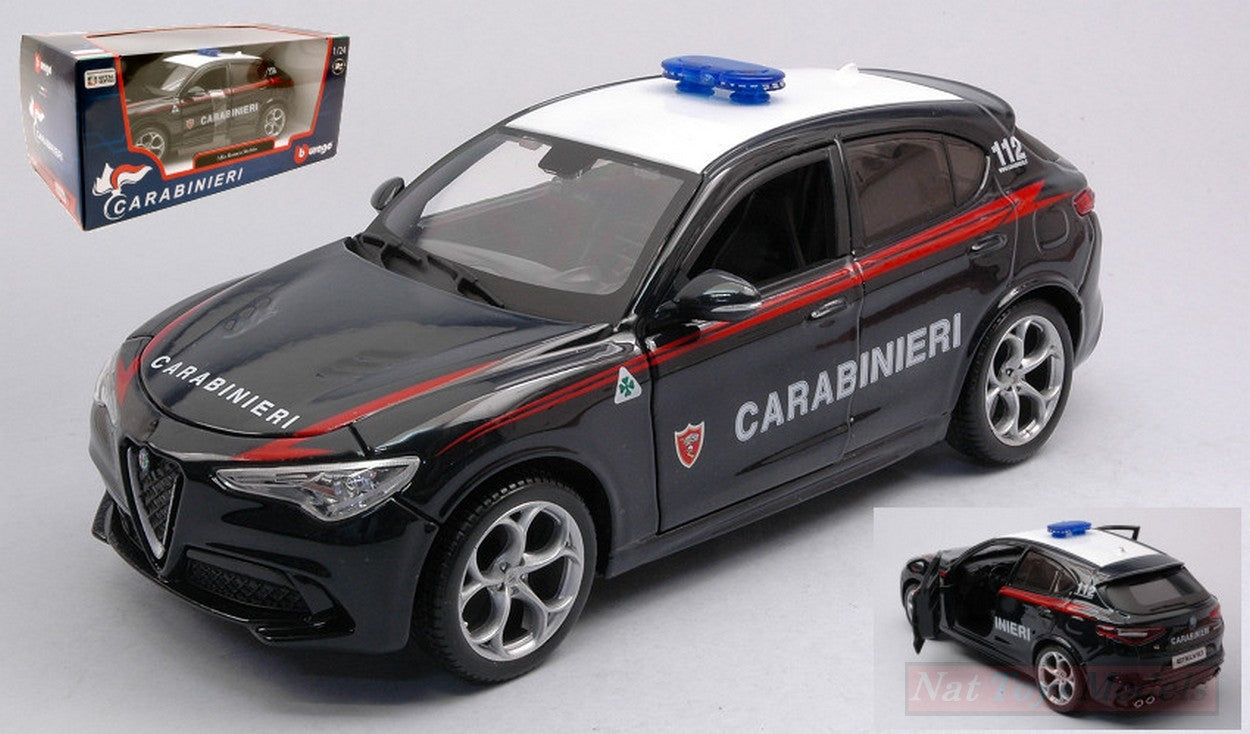 SCALE MODEL COMPATIBLE WITH ALFA ROMEO STELVIO CARABINIERI 1:24 BURAGO BU01272ST