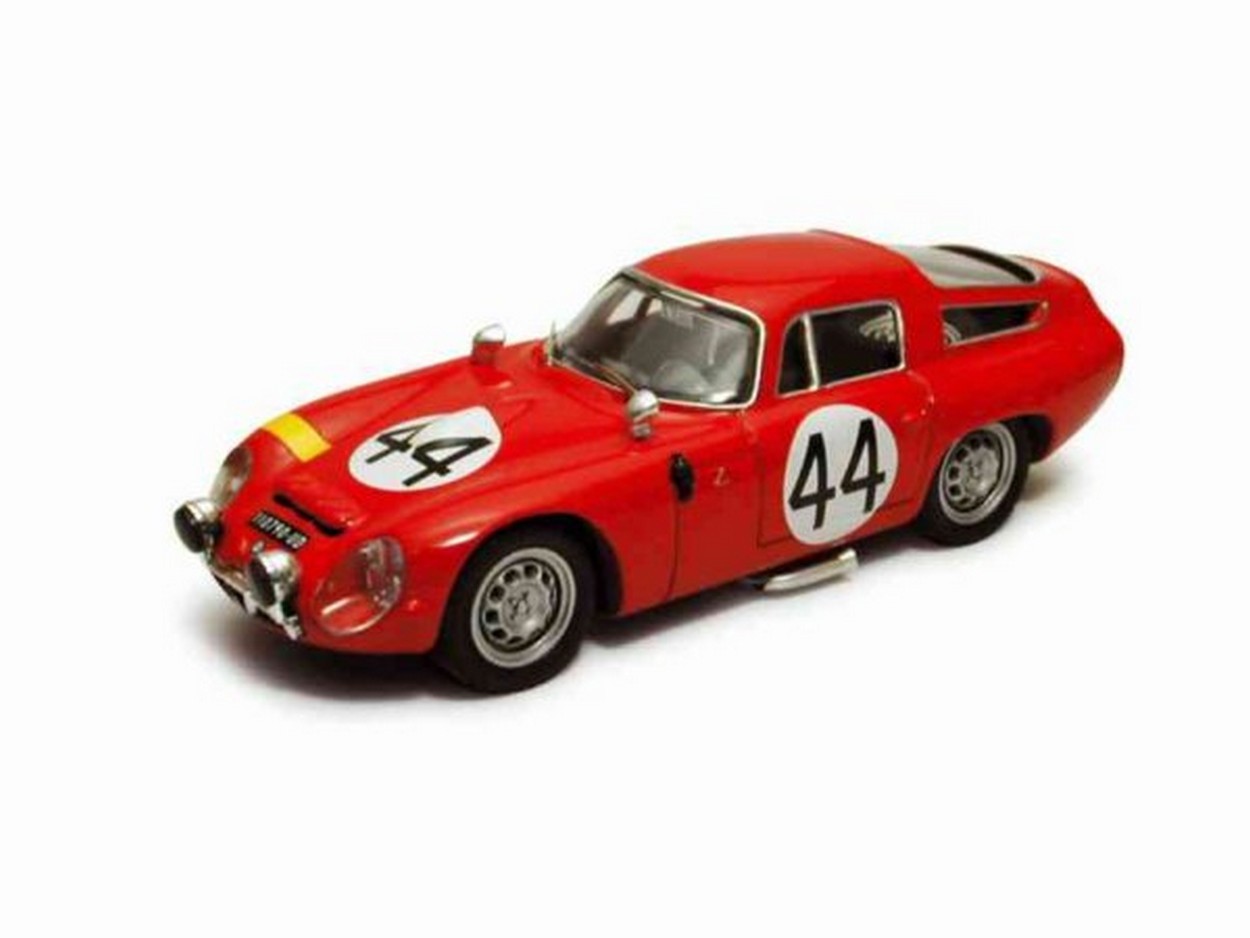 MODELLINO IN SCALA COMPATIBILE CON ALFA ROMEO TZ 1 N.44 20th LE MANS 1965 KOOB-FINKELSTEIN 1:43 BEST MODEL BT9267