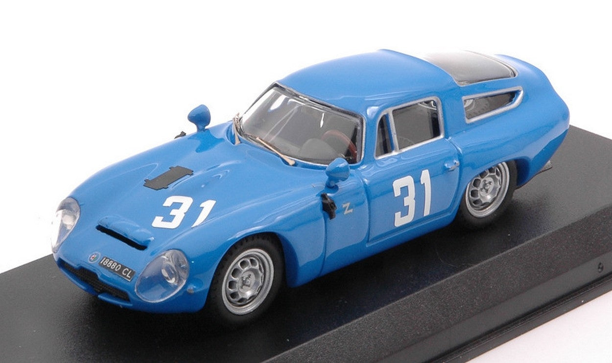 MODELLINO IN SCALA COMPATIBILE CON ALFA ROMEO TZ1 N.31 1000 KM DI MONZA 1965 PANEPINTO-FACETTI 1:43 BEST MODEL BT9790