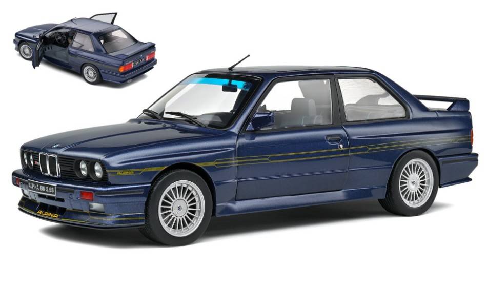 SCALE MODEL COMPATIBLE WITH ALPINA B6 3.5S 1990 MAURITUS BLUE 1:18 SOLID SL1801520