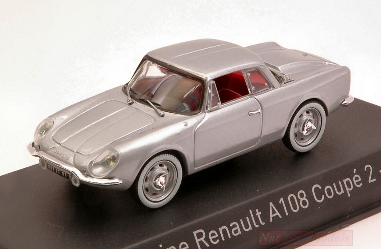 MODELLINO IN SCALA COMPATIBILE CON ALPINE A108 COUPE 2+2 1961 SILVER 1:43 NOREV NV517821