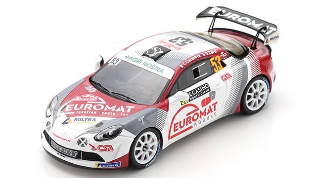 MODELE REDUIT COMPATIBLE AVEC ALPINE A110 N.53 MONTE CARLO 2022 C.CASANOVA-D.CORVI 1:43 SPARK MODEL S6705