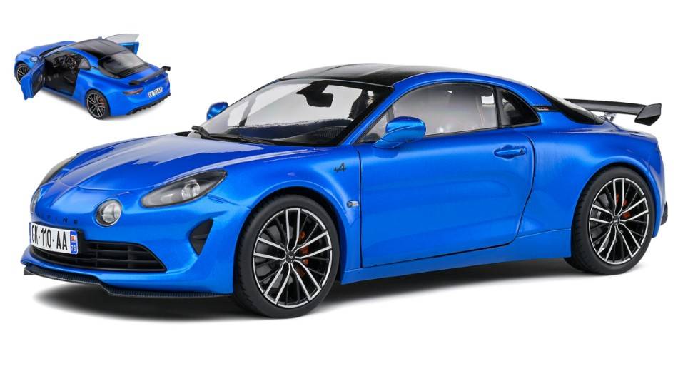 SCALE MODEL COMPATIBLE WITH ALPINE A110S PACK AERO 2023 BLUE 1:18 SOLID SL1801622