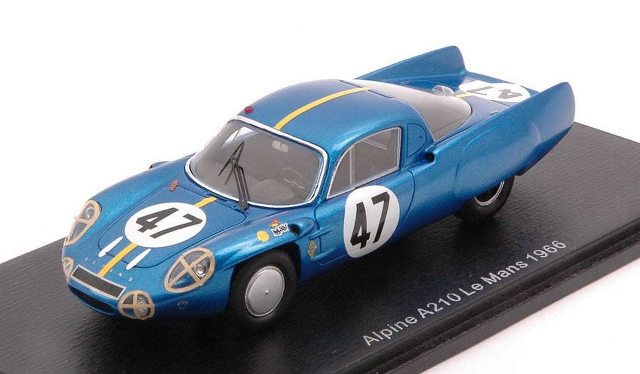 SCALE MODEL COMPATIBLE WITH ALPINE A210 N.47 LM 1966 P.TOIVONEN-B.JANSSON 1:43 SPARK MODEL S5476