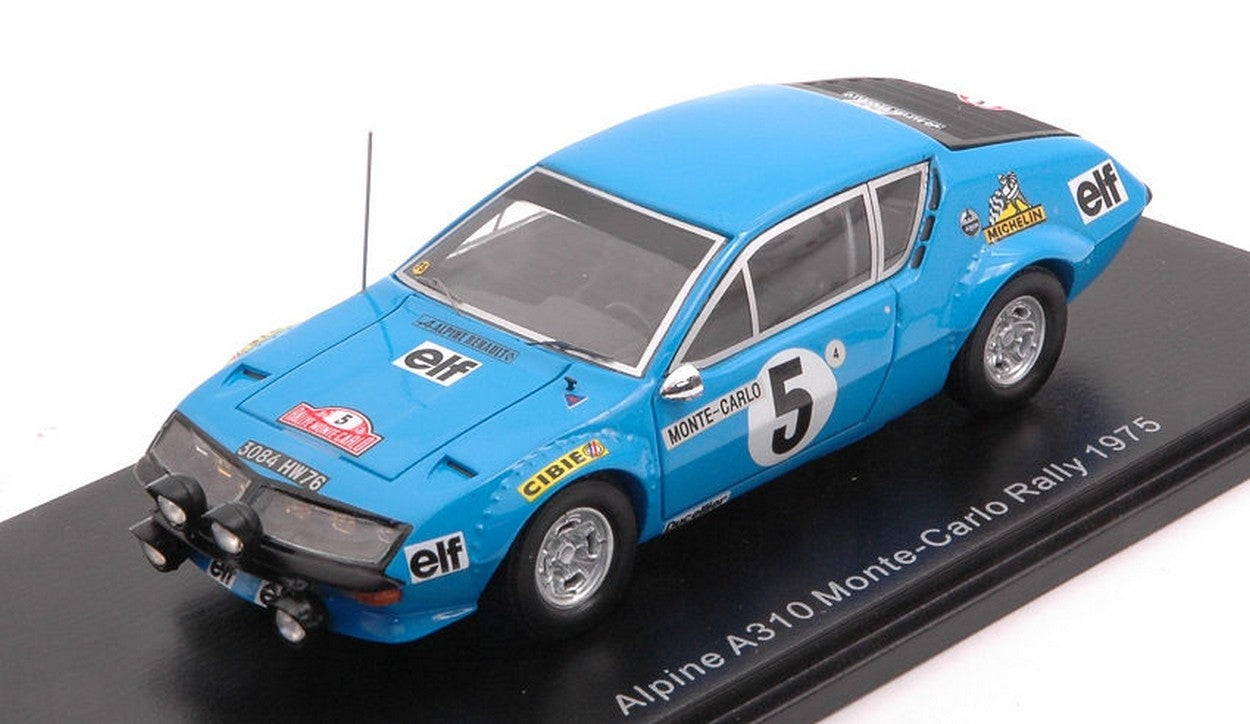 SCALE MODEL COMPATIBLE WITH ALPINE A310 N.5 MONTE CARLO 1975 JEAN LUC THERIER-MICHEL VIAL 1:43 SPARK MODEL S5493