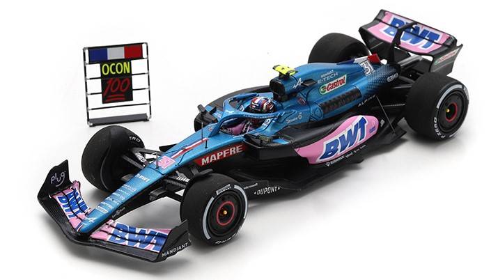 SCALE MODEL COMPATIBLE WITH ALPINE A522 ESTEBAN OCON 2022 N.31 5th AUSTRIAN GP 1:43 SPARK MODEL S8543
