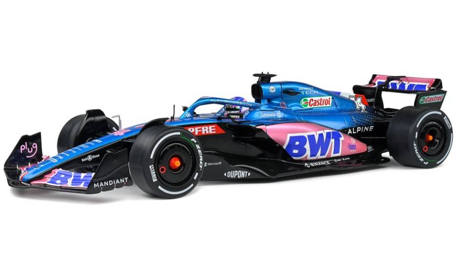 MODÈLE RÉDUIT COMPATIBLE AVEC ALPINE A522 N.14 MONACO GP 2022 F.ALONSO 1:18 SOLID SL1808803