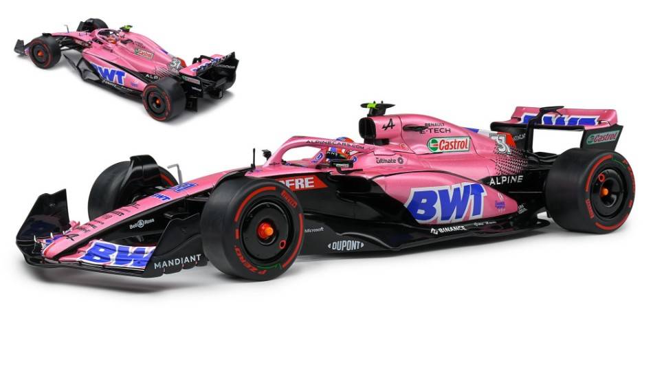 MODÈLE RÉDUIT COMPATIBLE AVEC ALPINE A522 N.31 ARABIA SAOUDIA GP 2022 E. OCON 1:18 SOLID SL1808802