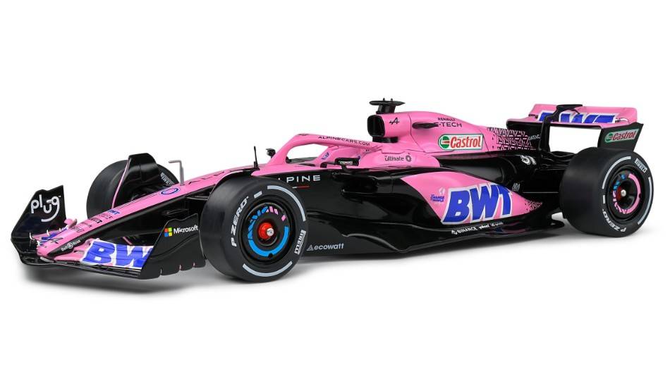 SCALE MODEL COMPATIBLE WITH ALPINE A523 PRESENTATION VERSION 2023 PINK EDITION 1:18 SOLID SL1808806