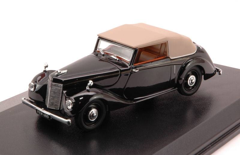 SCALE MODEL COMPATIBLE WITH ARMSTRONG SIDDELEY HURRICANE CABRIO SOFT TOP 1946 BLACK 1:43 OXFORD OXFASH004