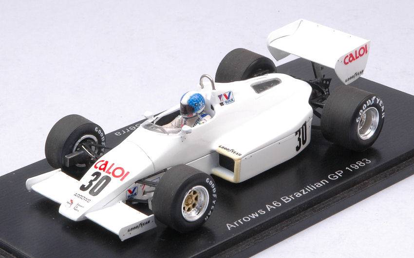 SCALE MODEL COMPATIBLE WITH ARROWS A6 CHICO SERRA 1983 N.30 BRAZILIAN GP 1:43 SPARK MODEL S5779
