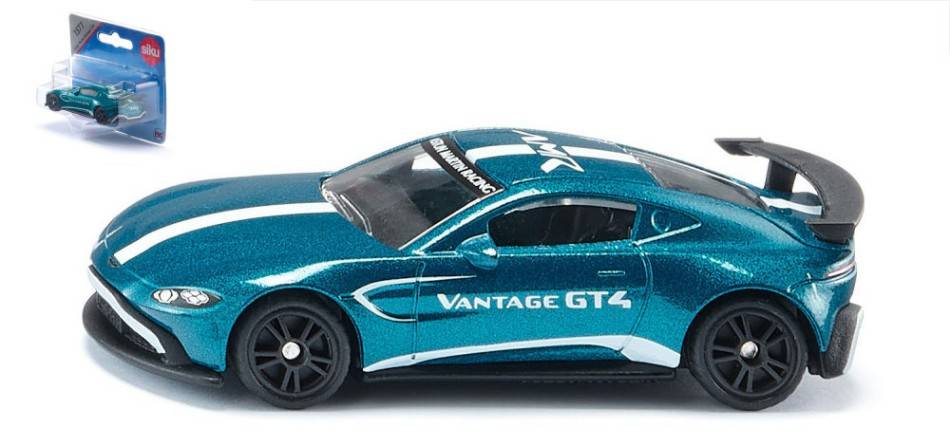 SCALE MODEL COMPATIBLE WITH ASTON MARTIN GT4 BLISTER 81x35x23 SIKU SK1577