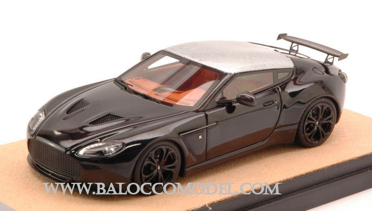 MODÈLE RÉDUIT COMPATIBLE AVEC ASTON MARTIN V12 ZAGATO 2012 NOIR AVEC TOIT EN ALUMINIUM ED.LIM.PCS 10 1:43 TECNOMODEL TMDMI52AQ
