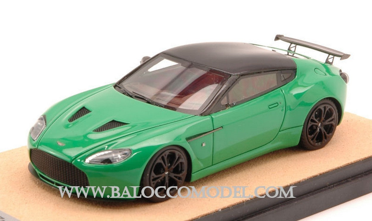 MODÈLE RÉDUIT COMPATIBLE AVEC ASTON MARTIN V12 ZAGATO 2012 VERT BRILLANT W/NOIR ED.LIM.PCS 10 1:43 TECNOMODEL TMDMI52AU