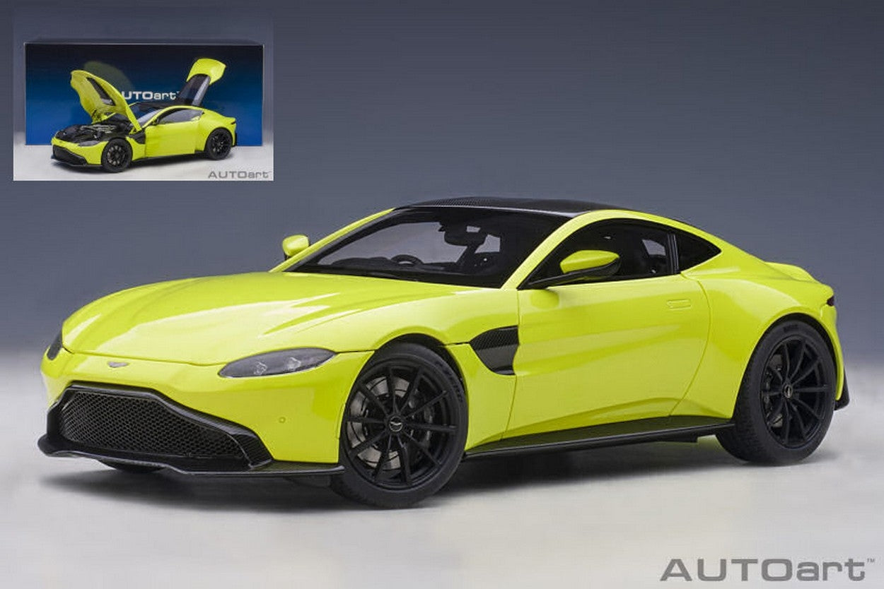 SCALE MODEL COMPATIBLE WITH ASTON MARTIN VANTAGE 2019 LIME ESSENCE 1:18 AUTOART AA70279